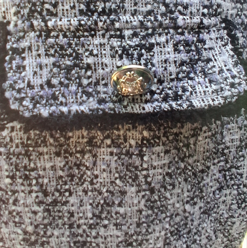🔥Isaac Mizrahi Black White Tweed Midi Dress Size Large EUC & FREE GIFT - Picture 6 of 15